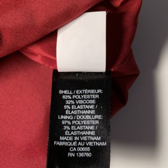 RW&CO Red Pencil Skirt Size 4 - Picture 8 of 10